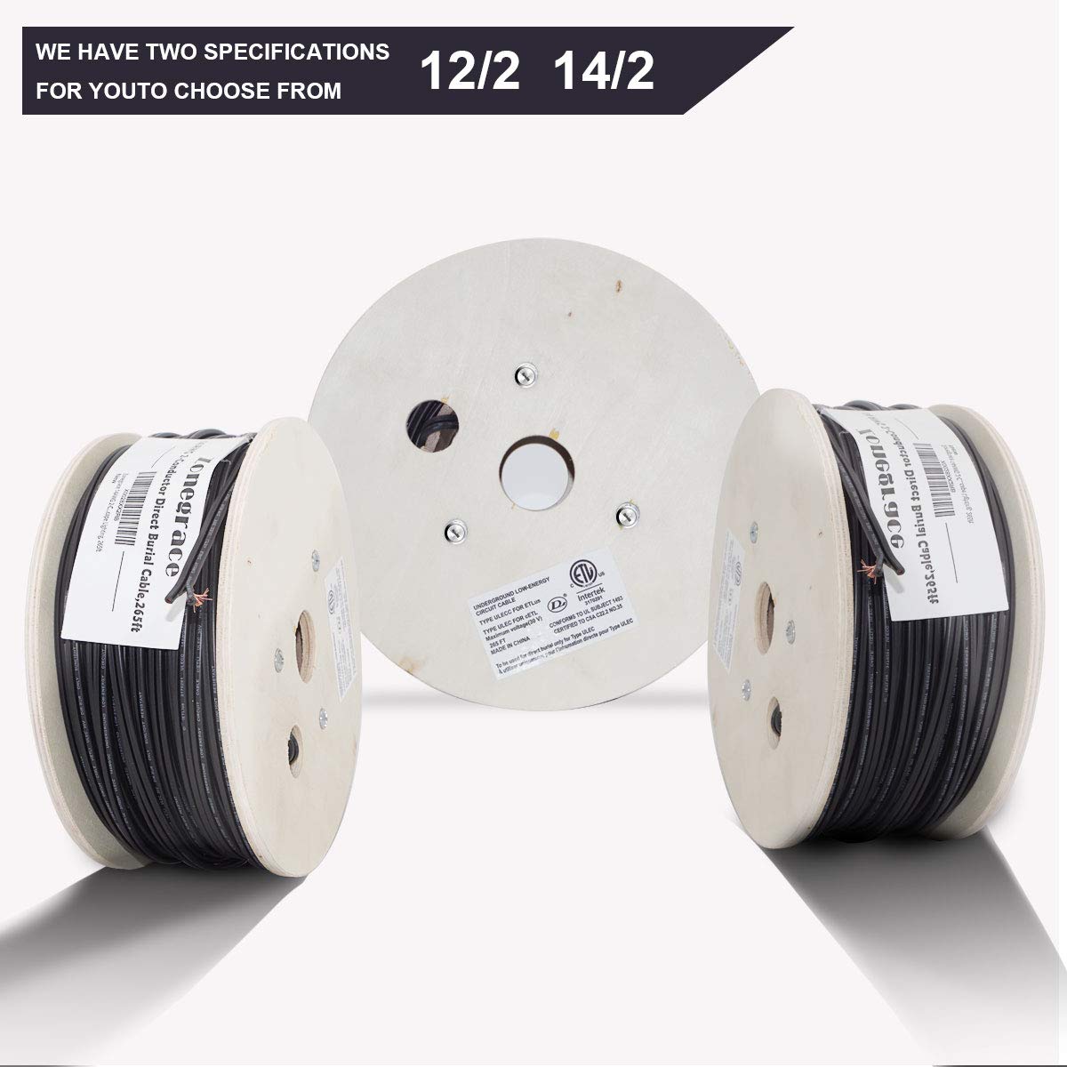 14AWG 2-Conductor Direct Burial Wire, 265ft R265442