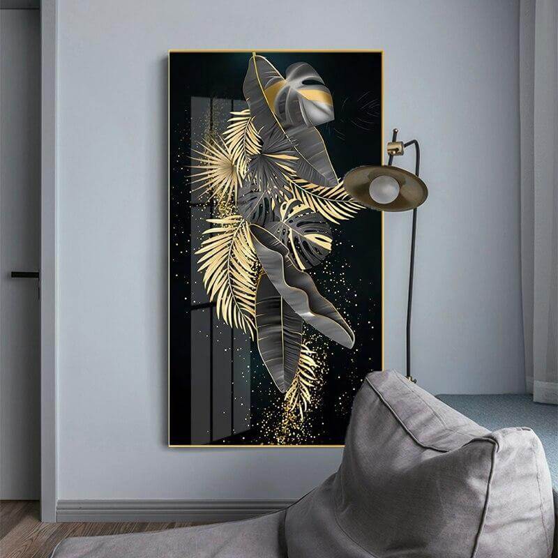 Leaves Wall Art Canvas Painting H398
