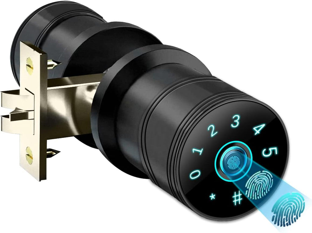 Smart Keyless Entry Door Lock with Bluetooth Fingerprint Deadbolt, Touchscreen Keypad, Card, Keys W6708