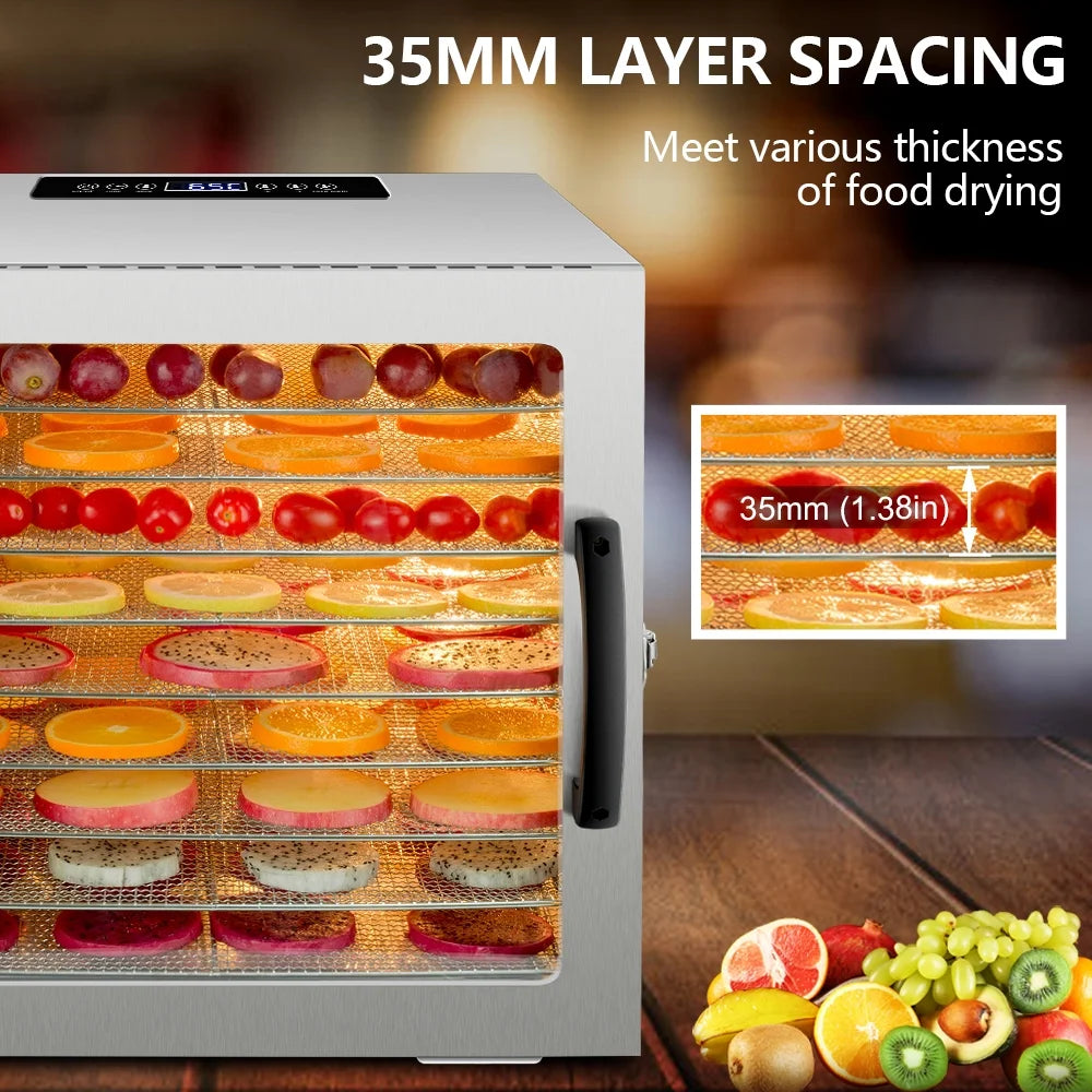 10 Tray Stainless Steel Food Dehydrator J767609