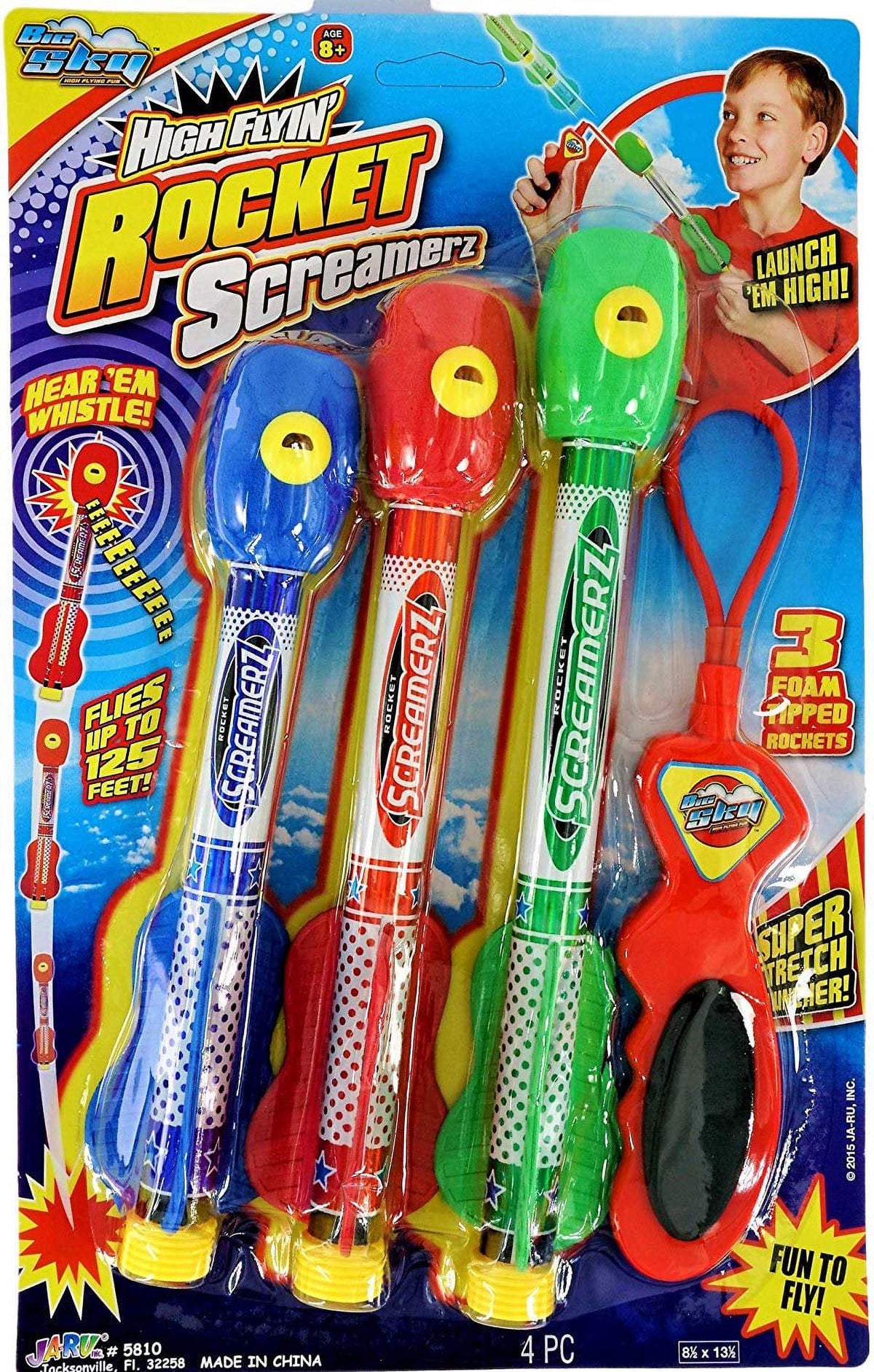 Assorted Plastic Rocket Screamer, Pack of 12 N823