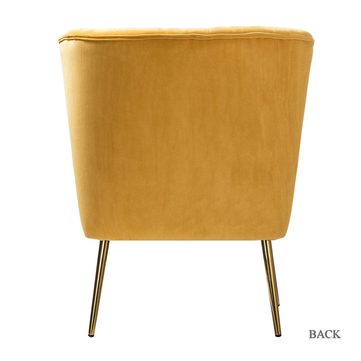 Grey Gold Legs Side Chair Set of 2 C214156
