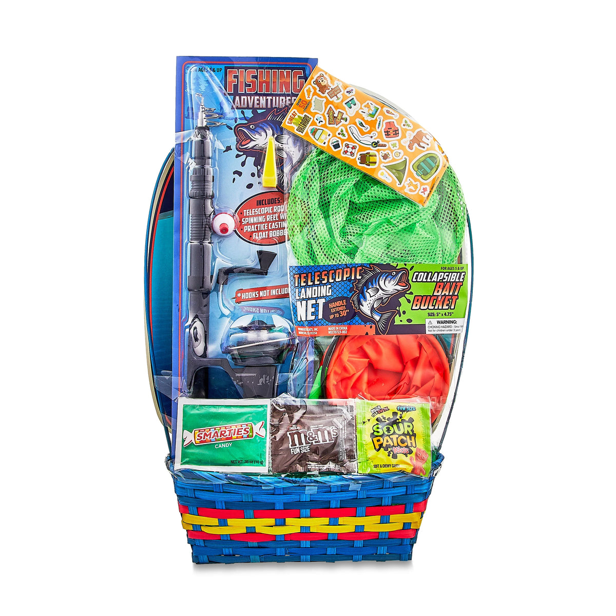 Fishing Adventure Filled Easter Basket with Candies S28836