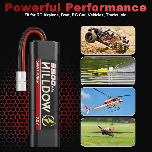 7.2V 3300mAh NiMH RC Battery 2 Packs N626650