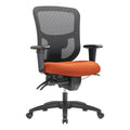 Ergonomic Mid-Back Big & Tall Chair, black/tangerine U944841