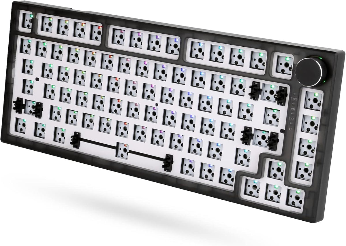 75% Gasket Mechanical Keyboard Kit, 83 Key, RGB Backlit A347831