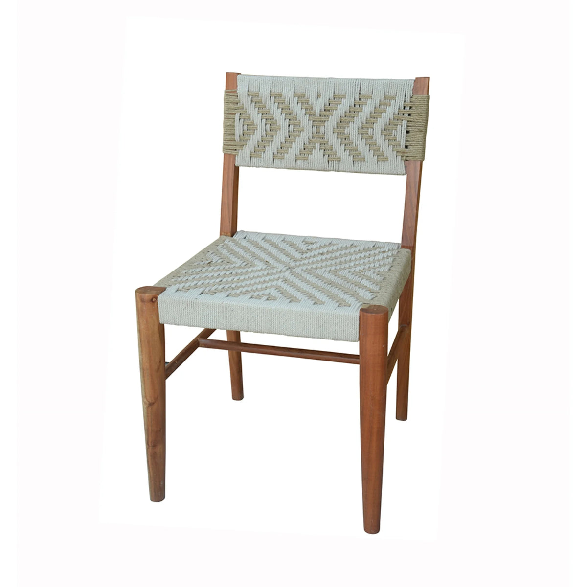 Gray and Brown Weaving Chair Y404