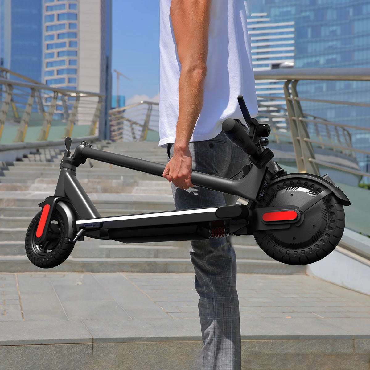 Electric Scooter for Adults, 20 Mph, 25 Miles Range, 500W Foldable W689