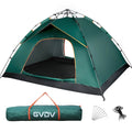 4 Person Pop up Camping Tent, Green Z95642