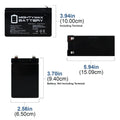 12V 9Ah Battery 6 Pack U17848