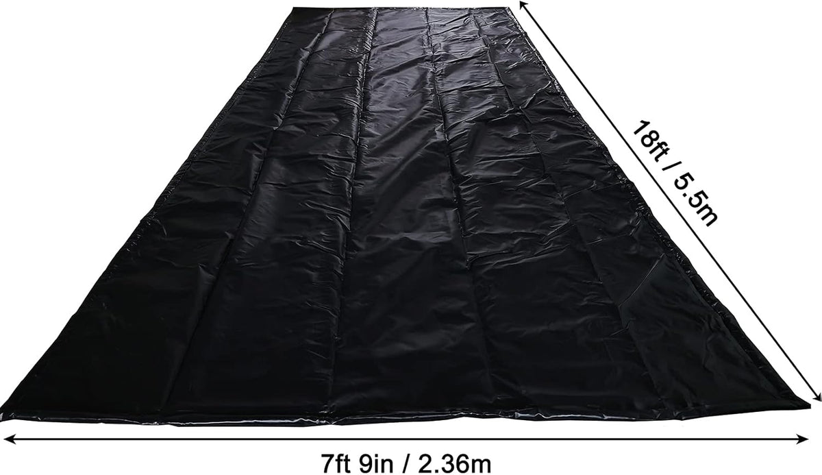 Black Garage Containment Mats 7'9'' X 18' O7989