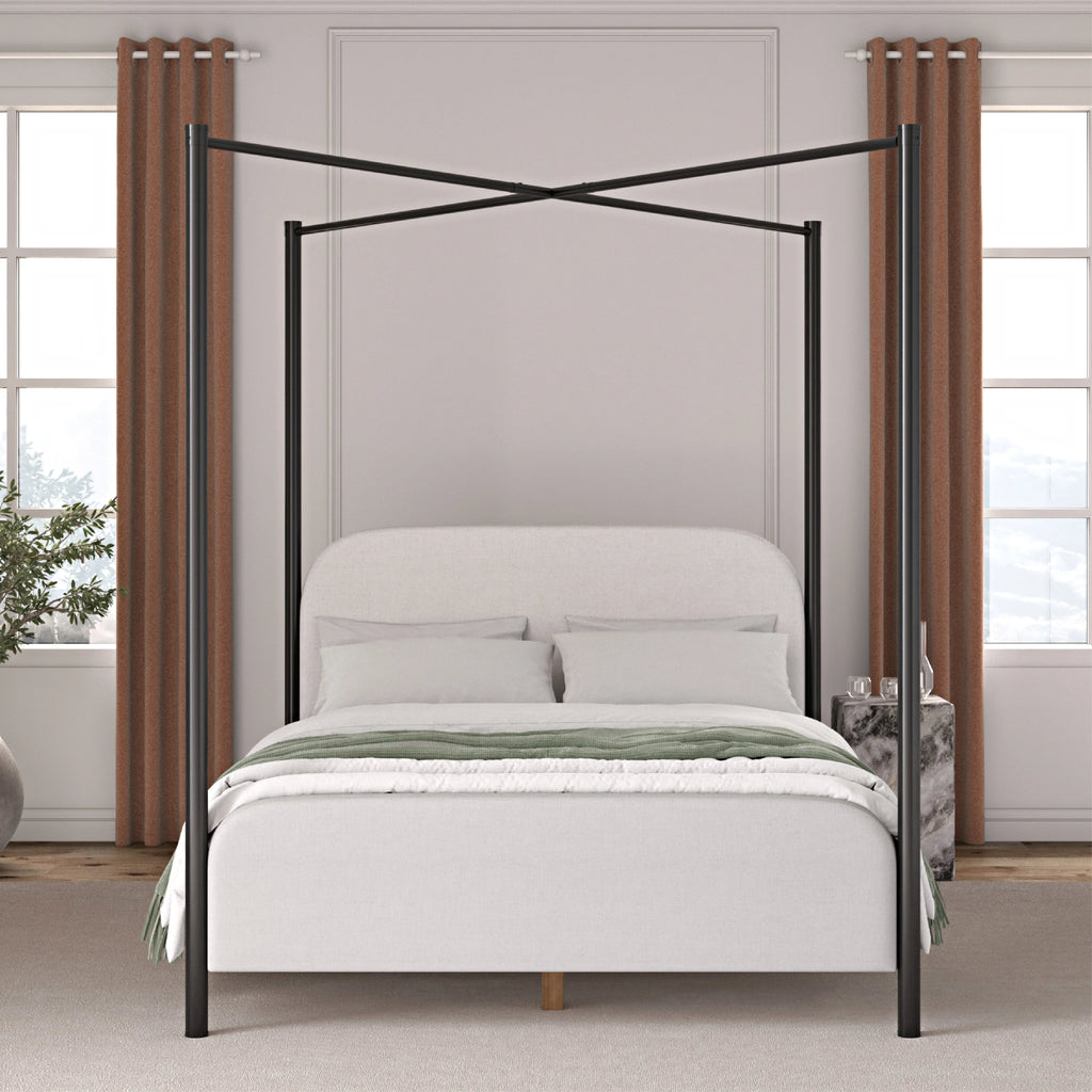 Queen Metal Canopy Bed C3459