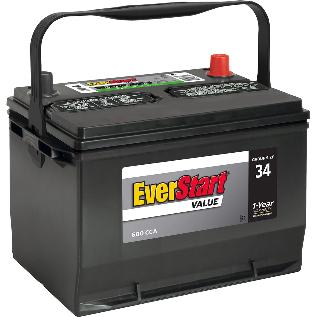 Lead Acid Automotive Battery Group Size 34 12 Volt 600 CCA J397