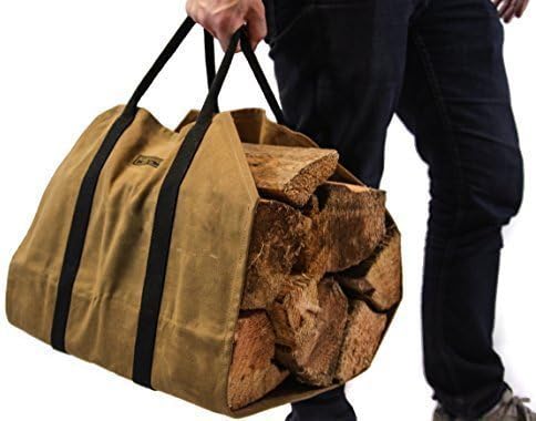 Waxed Canvas Firewood Log Carrier Pack of 2 N342798