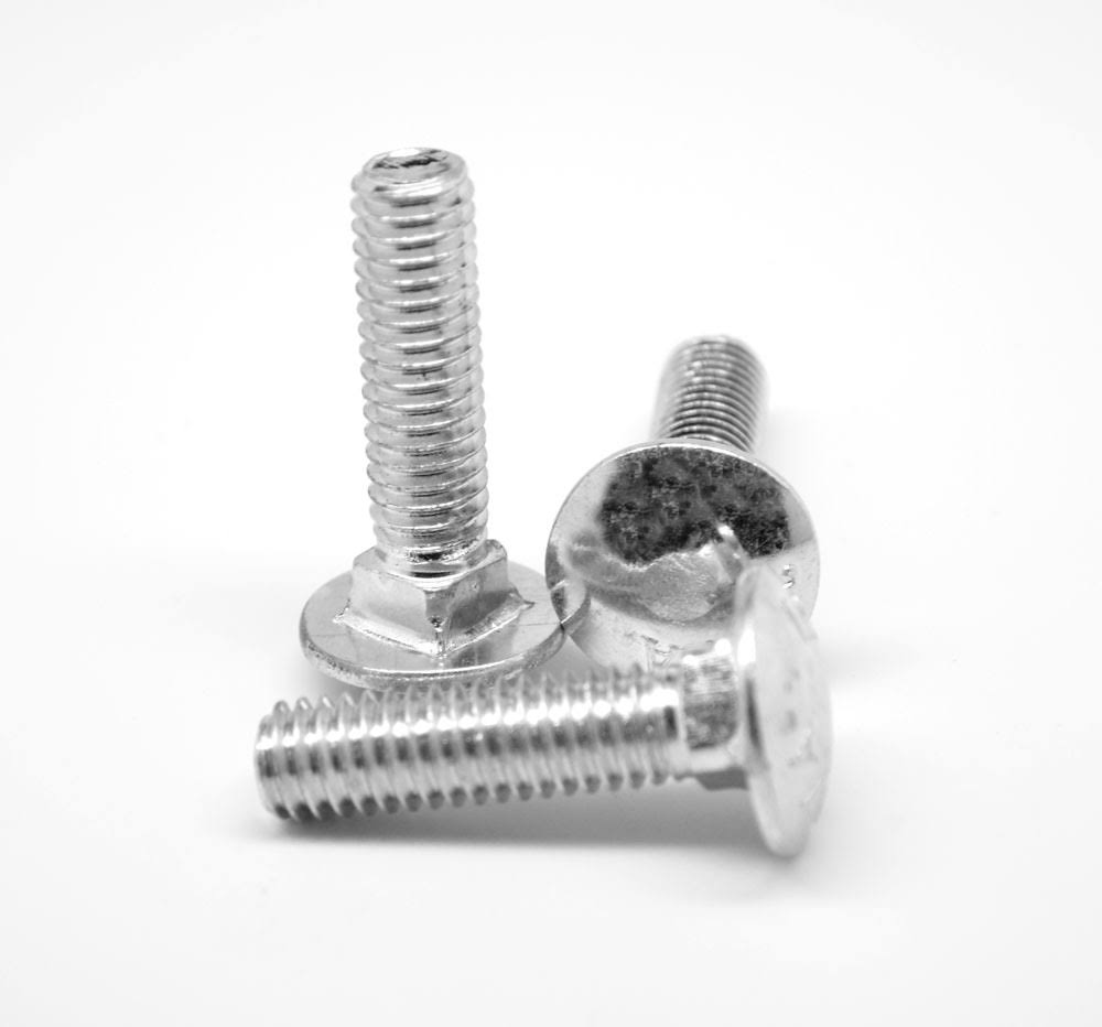 1/2x22-13 x 1 1/4x22 Coarse Thread Carriage Bolt Stainless Steel 18-8 Pk 100 E2753