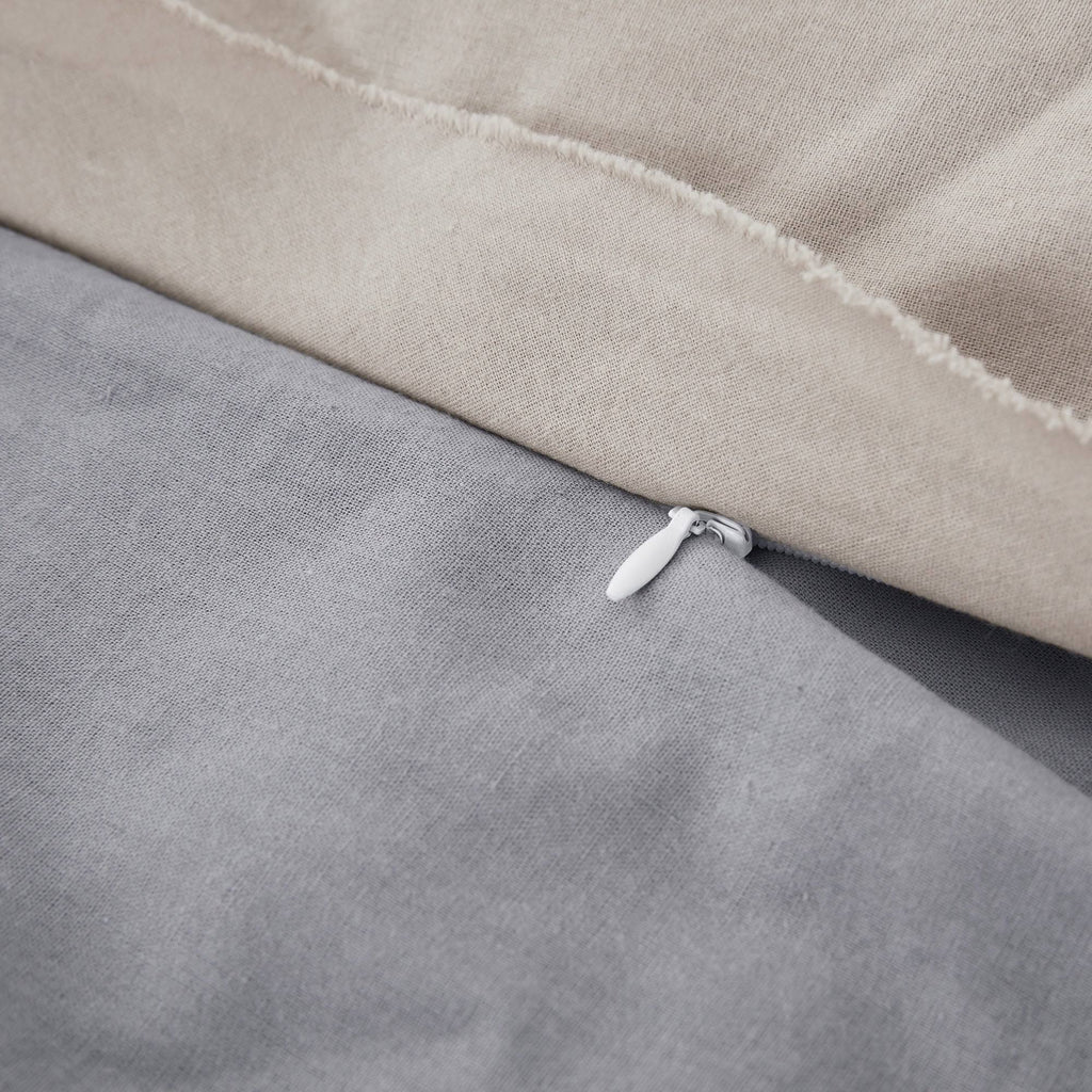 King Garment Washed Cotton Duvet Cover Set F7646