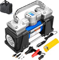 Pack of 2 Portable 12Volt 150PSI Tire Inflator Air Compressor with Digital Pressure Gauge N526538