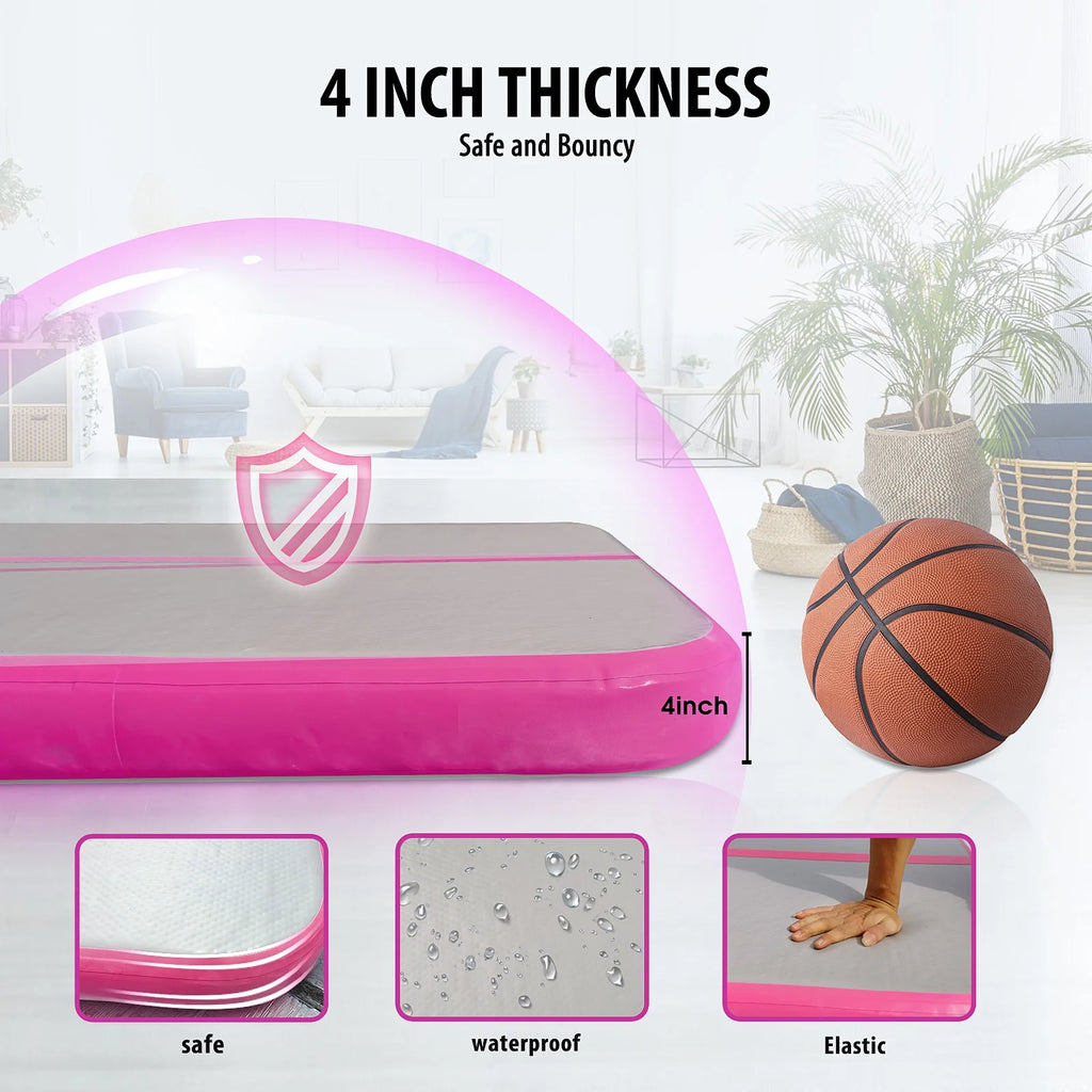 10ft 13ft 16ft 20ft 4 inches Gymnastics Air Mat with Electric Air Pump Carry Bag V9952
