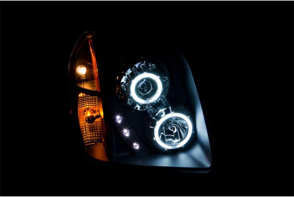 Projector Headlights with Halo Black CCFL Z444642