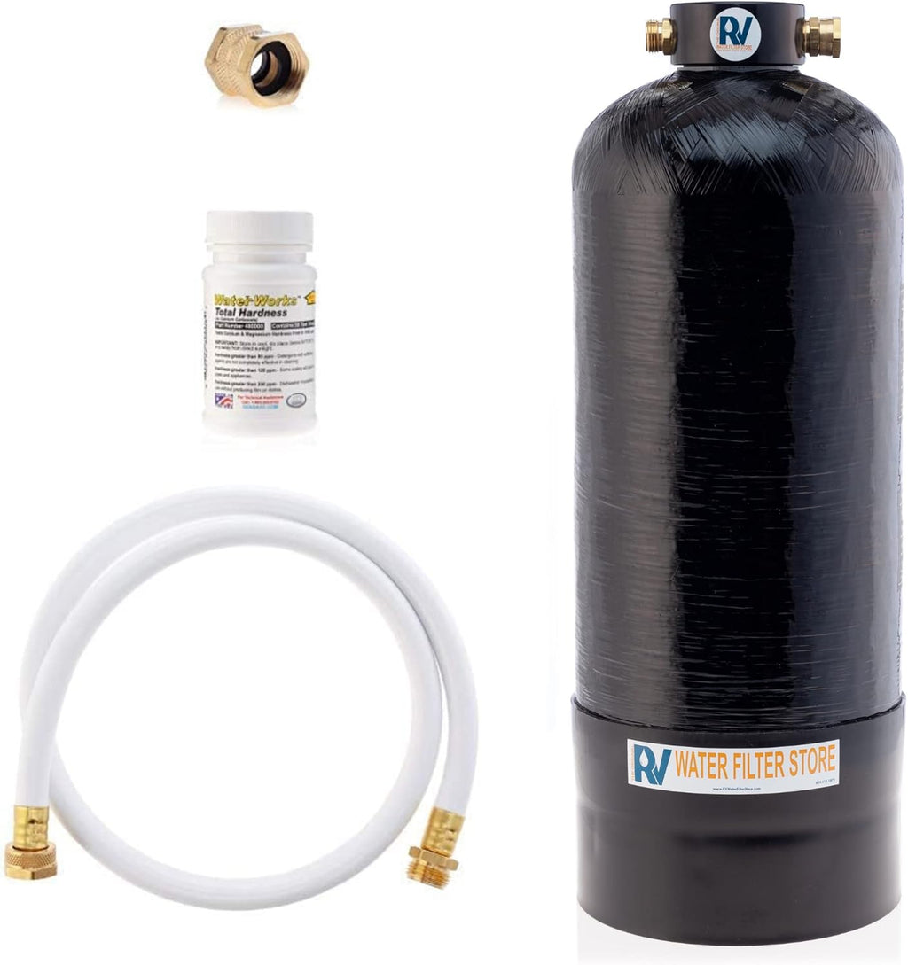 Portable 8,000 Grain RV Water Softener with 3/4" Fittings M69814