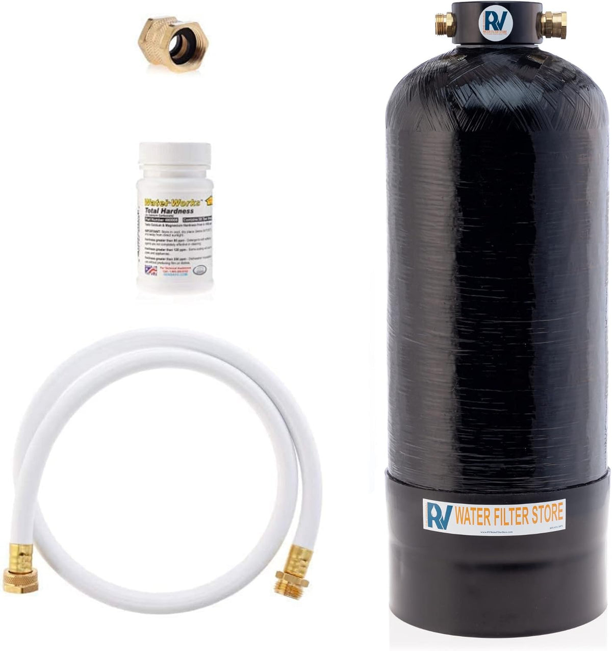 Portable 8,000 Grain RV Water Softener with 3/4" Fittings M69814