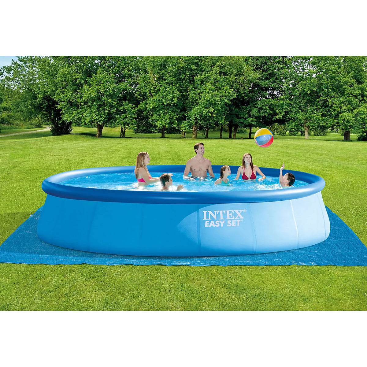18' x 48" Inflatable Above Ground Pool Set with Filter Pump K351