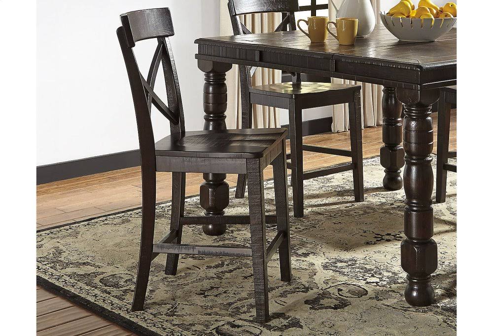 Dark Brown Barstool Set of 2 W201