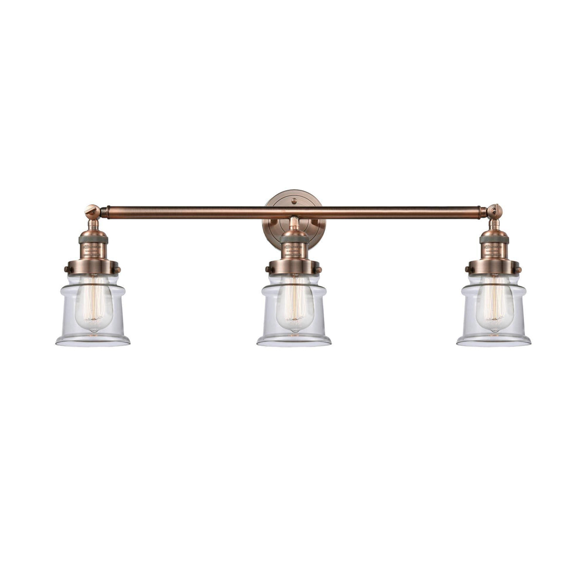 3 Light Bath Vanity Light Antique Copper C398
