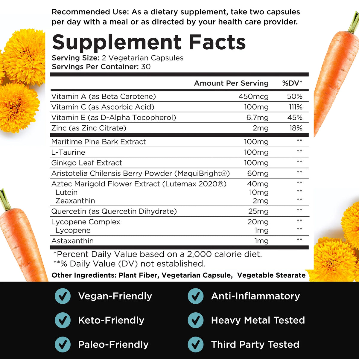 Eye Support 60 Capsules with Lutein & Zeaxanthin V16252