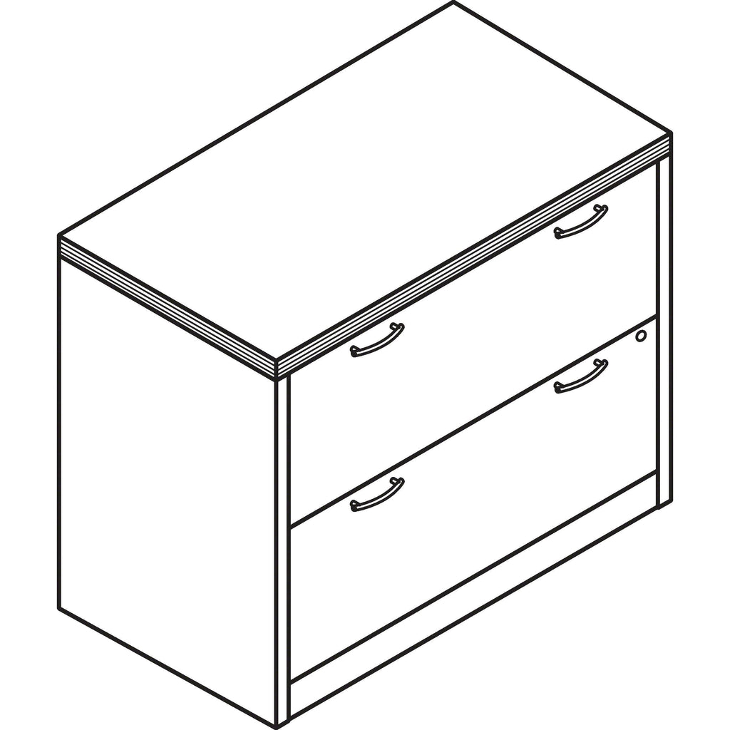 2 Drawer Lateral File Cabinet Bourbon Cherry J477
