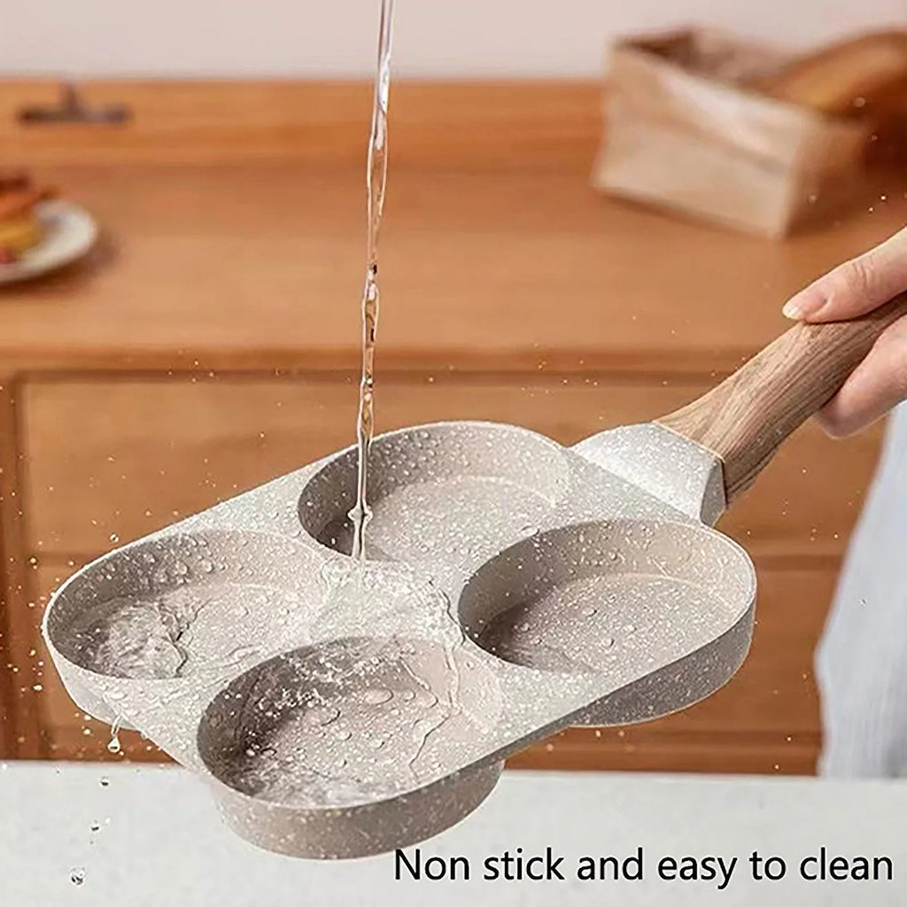 4 Holes Nonstick Egg Pancake Pan Skillet O2504