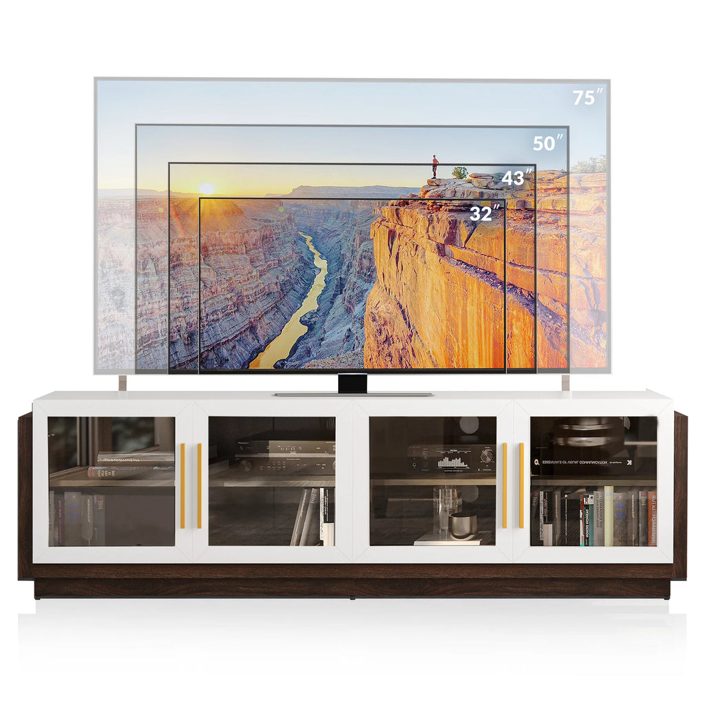 70" Wood TV Stand with Shelves Z8179