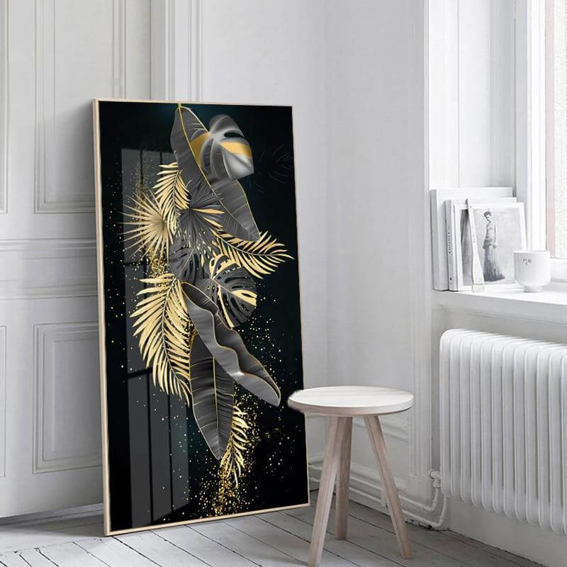 Leaves Wall Art Canvas Painting H398