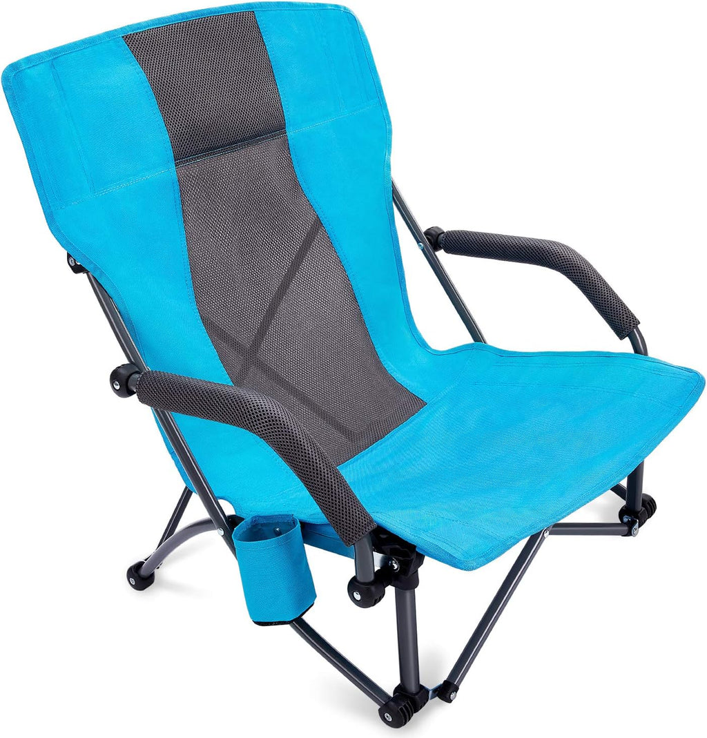 Low Sling Folding Beach Chair with Carry Bag E38835