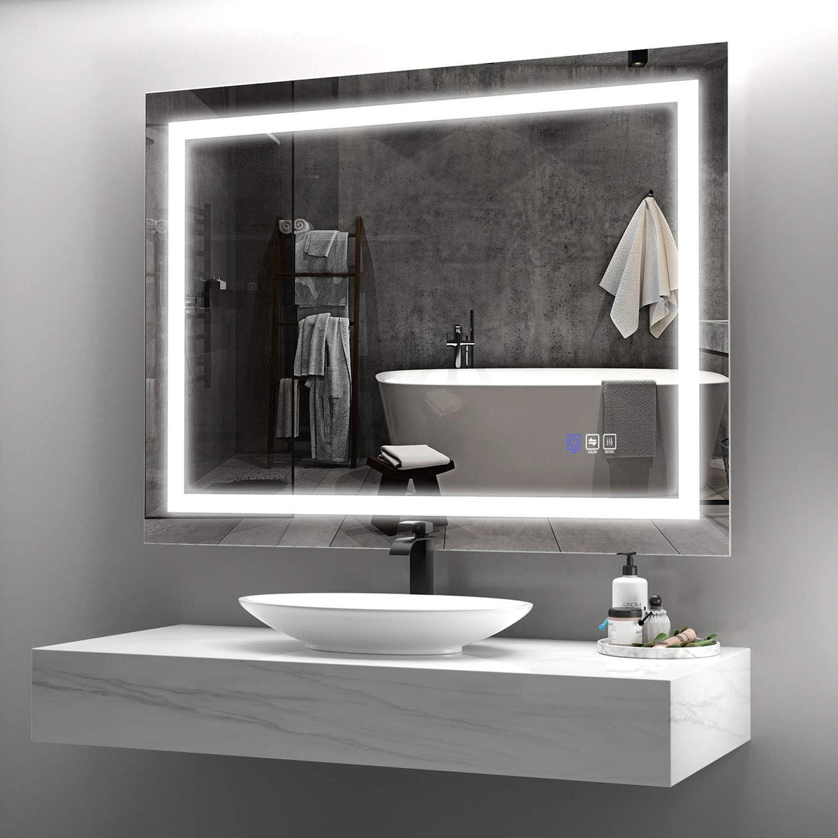 LED Lighted Bathroom Mirror I749