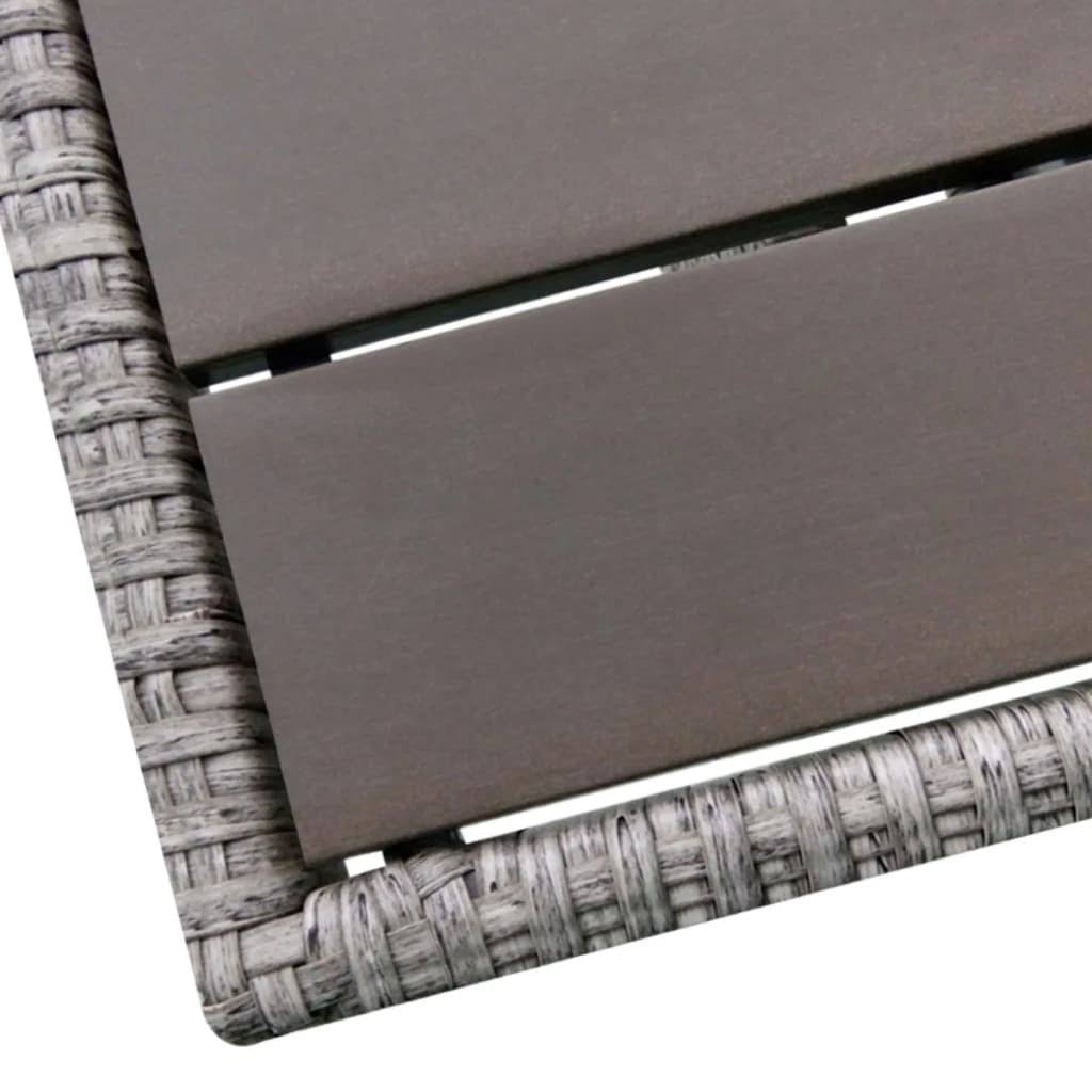 Gray Poly Rattan Garden Corner Sofa Set 12 Piece E9114