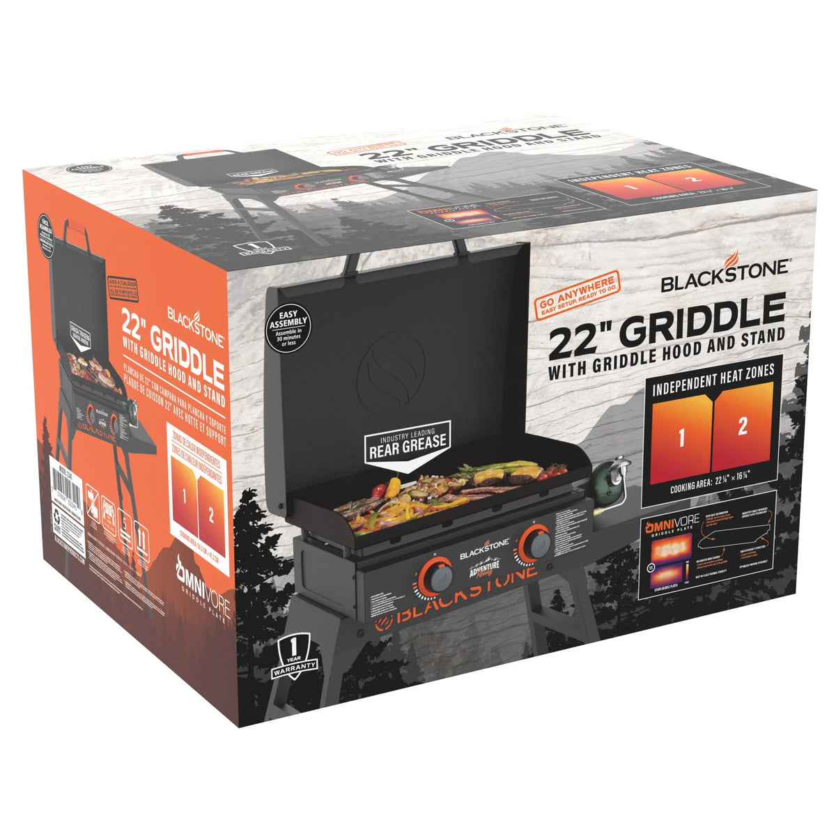 22 Propane Griddle with Stand and Adapter Hose U90444
