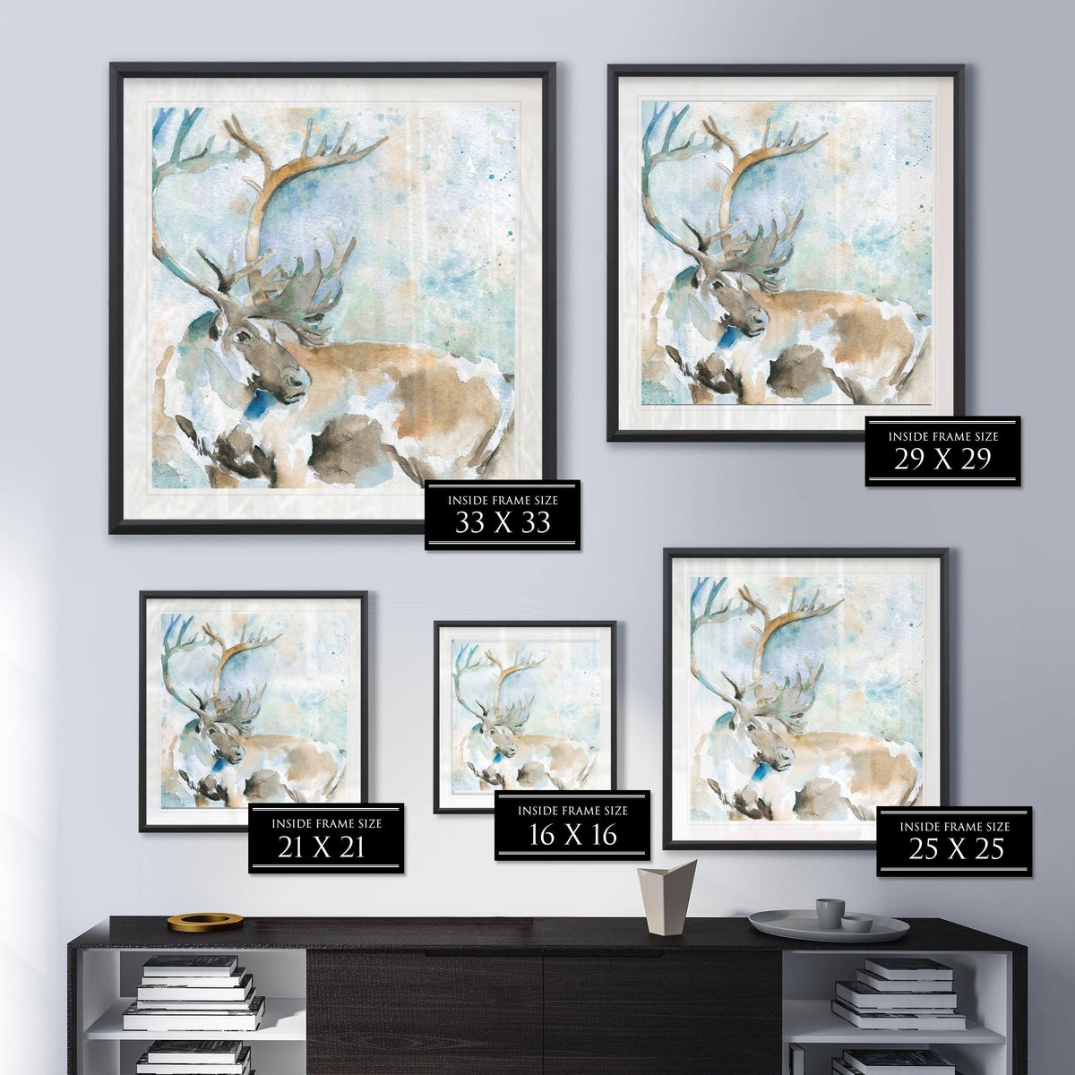 Framed Giclee Print 38x38 T157