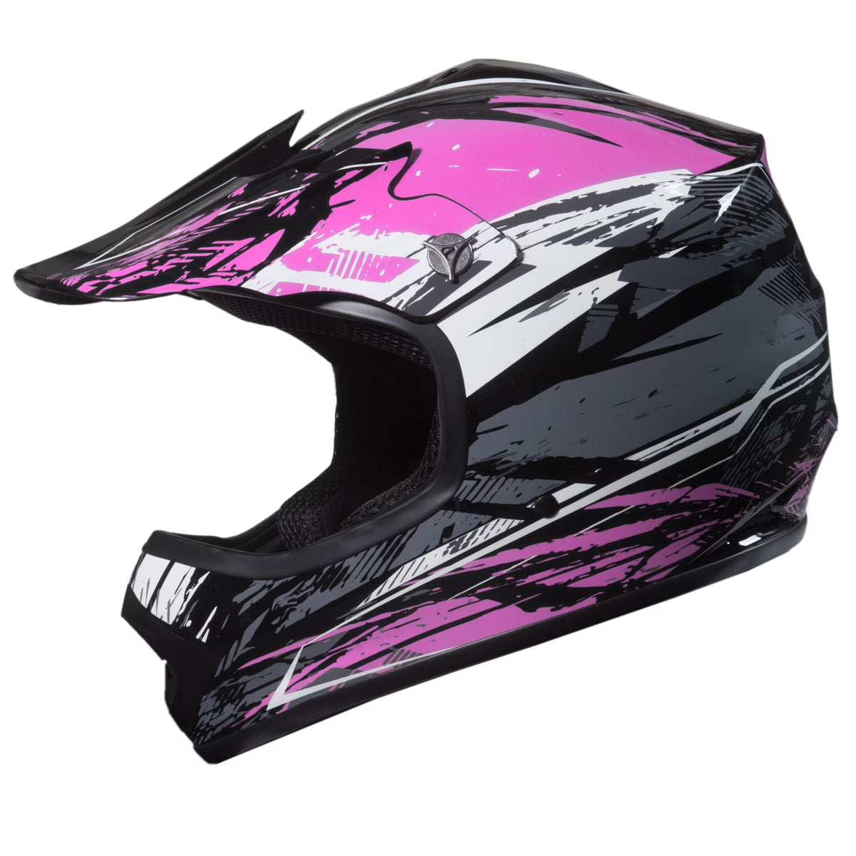 Youth MX/ATV Helmet DOT Approved - Pink B35075