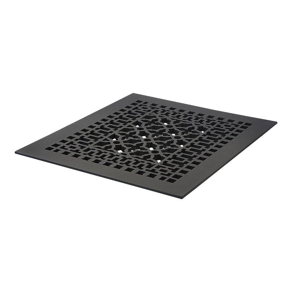 Cast Iron Floor Register in Black U1121