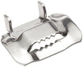 316 Stainless Steel Ear-Lokt Buckle, 1.3cm Width, 100 per Box X173