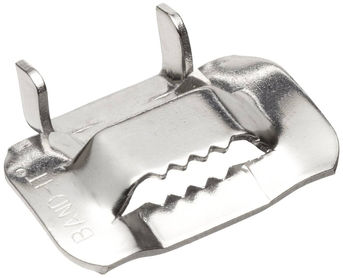 316 Stainless Steel Ear-Lokt Buckle, 1.3cm Width, 100 per Box X173