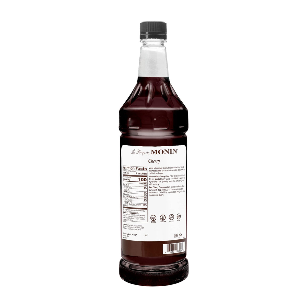 Cherry Flavored Syrup, 33.8-Ounce Plastic Bottle I23528