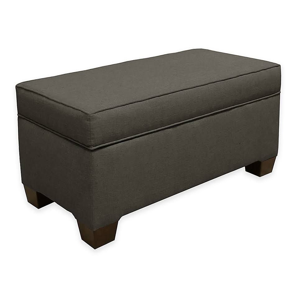 Linen Storage Bench in Charcoal E677149