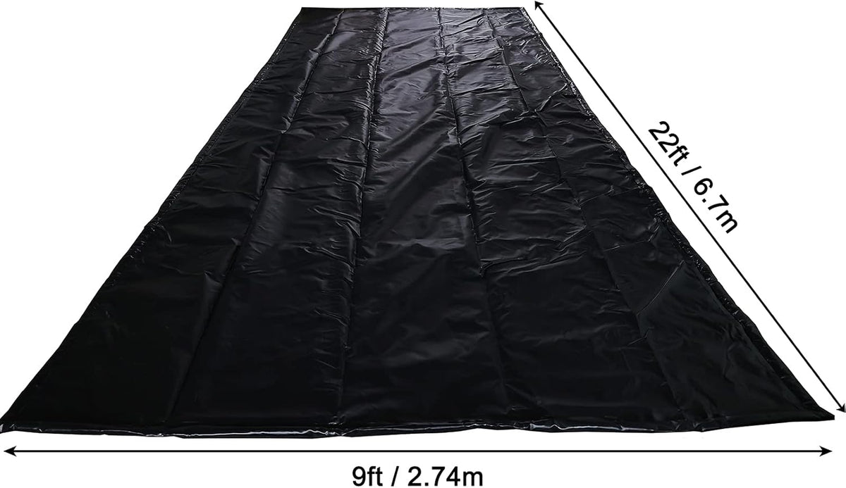 Black Garage Containment Mats 7'9'' X 18' O7989