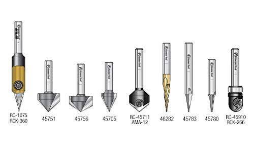 18-Pc CNC Router Bit Collection, 1/4 Shank I886540