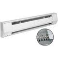 White 208V 500W Electric Baseboard Heater C601601