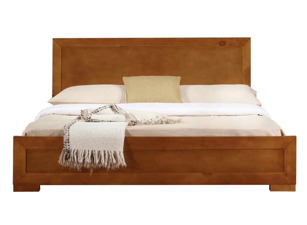King Black Paneled Platform Bedroom Set Y279