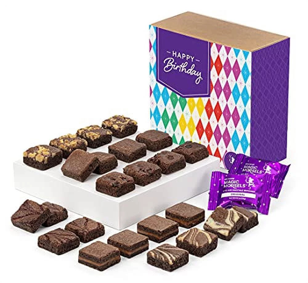 24 Individually Wrapped Gourmet Chocolate Food Gift Basket V1403