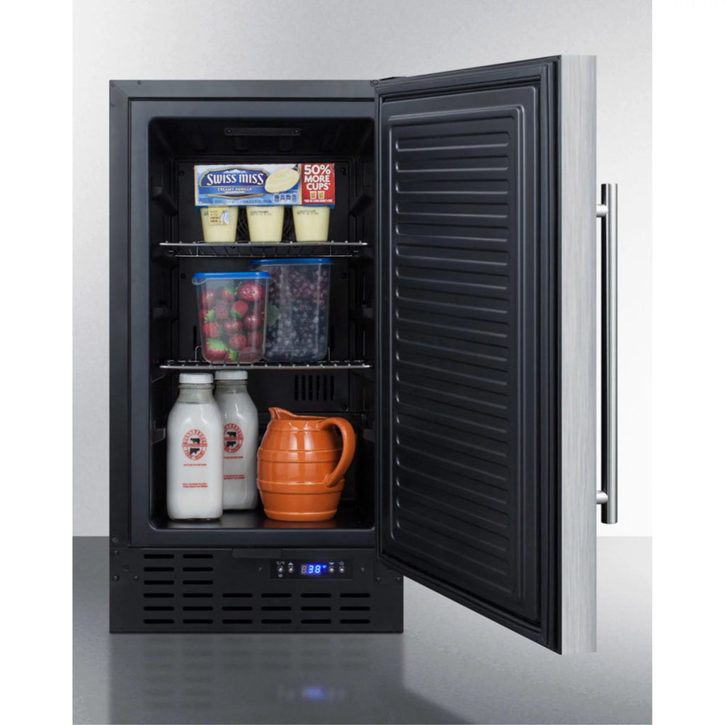 18 in. Compact Refrigerator - Stainless Steel T530346